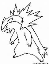 Typhlosion Pokemon Pages Coloring Fire Colouring Printable Fun sketch template