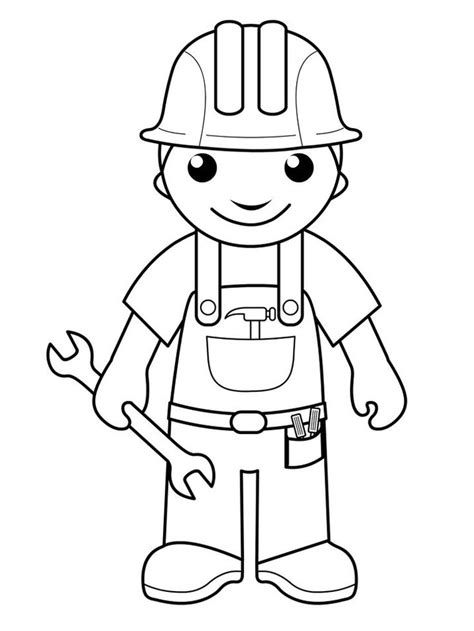 community helper hats coloring pages     police postmen