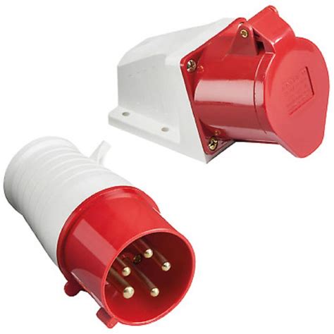 control industrial plug  socket set  phase  pin  amp amazonin home improvement