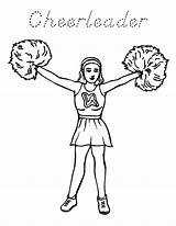 Coloring Pages Cheerleader Cheerleading School High Stunt Girl Color Learn Little Printable Getdrawings Getcolorings sketch template