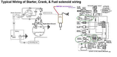 starter crank fuel shutoff solenoid wiring seaboard marine