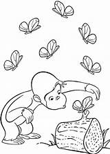 George Curious Coloring Pages Getdrawings Christmas sketch template