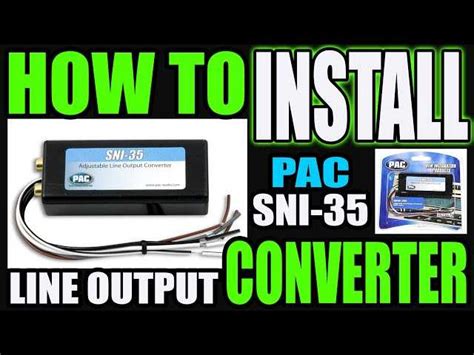 demystifying  pac sni   output converter  comprehensive wiring diagram guide