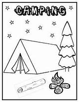 Camping Coloring Pages Preschool Activities Innovative Teacher Choose Board Freebie Theme Crafts sketch template