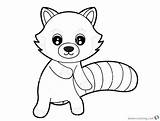 Panda Coloring Red Pages Cute Sheet Cartoon Baby Printable Kids Cartoons Color Print Template Adults sketch template