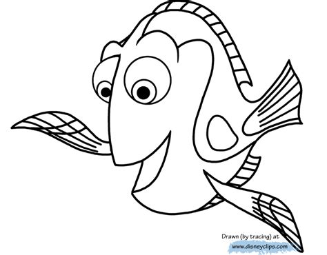 finding dory coloring pages disneyclipscom