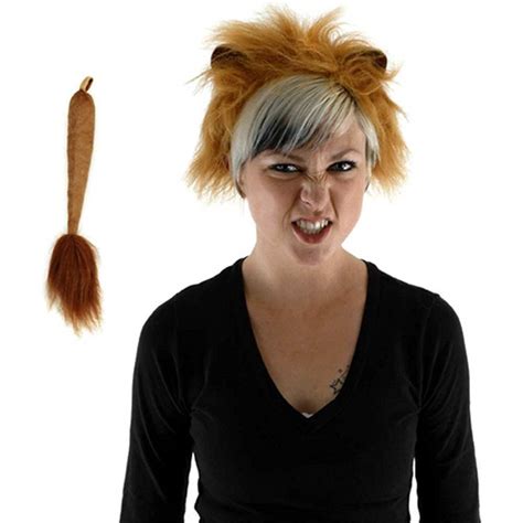 lion ears and tail set clothing lion ears