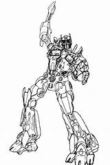 Transformers sketch template