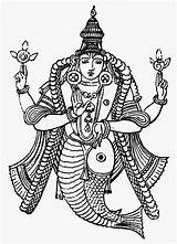 Vishnu Hinduism Drawing Granger Photograph Print Getdrawings sketch template