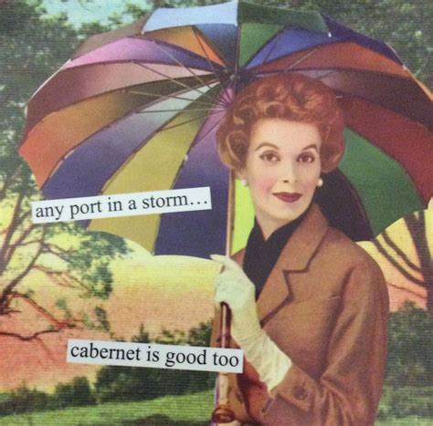 Any Port In A Storm Cabaret Is Good Too Vintage Humor Retro Funny