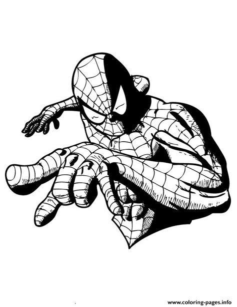 print comic book superhero spider man colouring page coloring pages