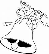 Christmas Coloring Pages Bell Bells Coloringkidz sketch template