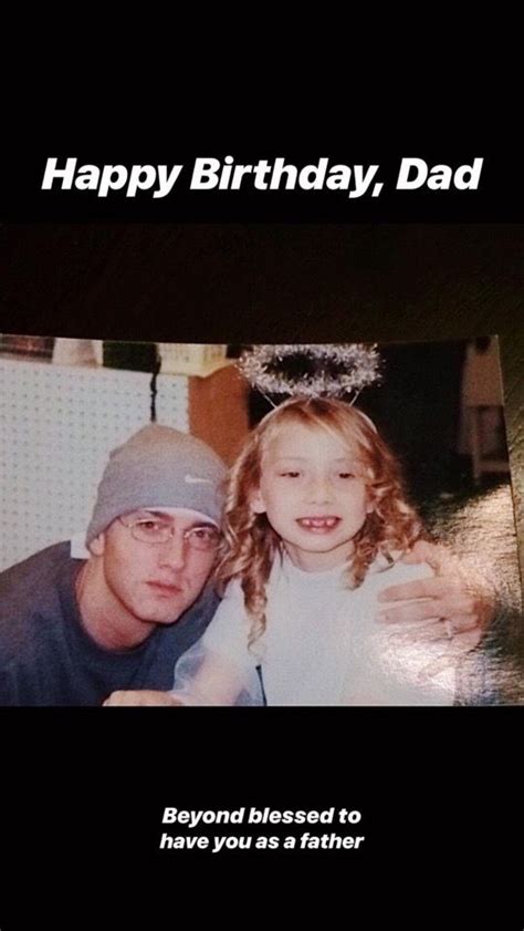 Throwback Happy Birthday To Eminem That His Daughter Hailie Jade Posted