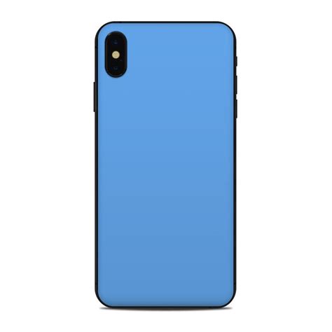 apple iphone xs max skin solid state blue  solid colors decalgirl