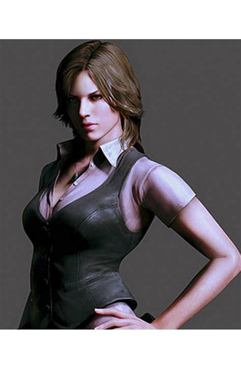 Helena Harper Vest Resident Evil 6 Leather Vest