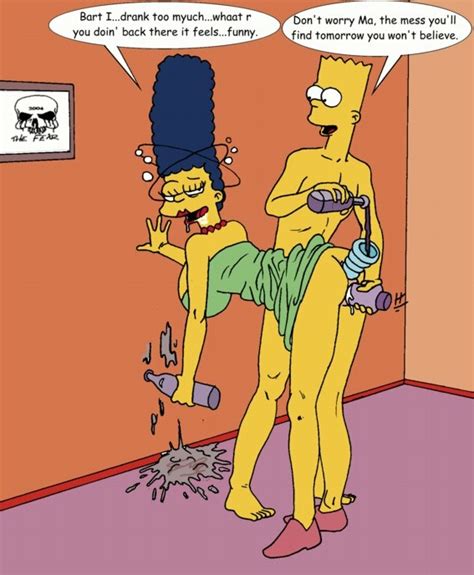 Rule 34 Anal Ass Bart Simpson Bent Over Clothes Color Drunk Female