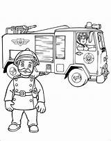 Colorir Bombeiros Desenhos sketch template