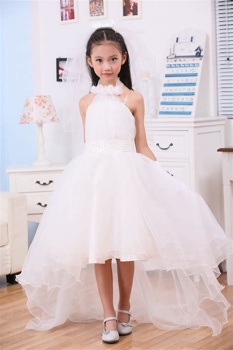2015 summer white girl flower dress for wedding girl wedding dresses