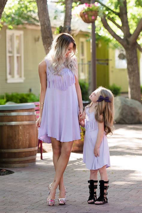 eafreloy 2017 fashion tassel mother daughter dresses summer purple