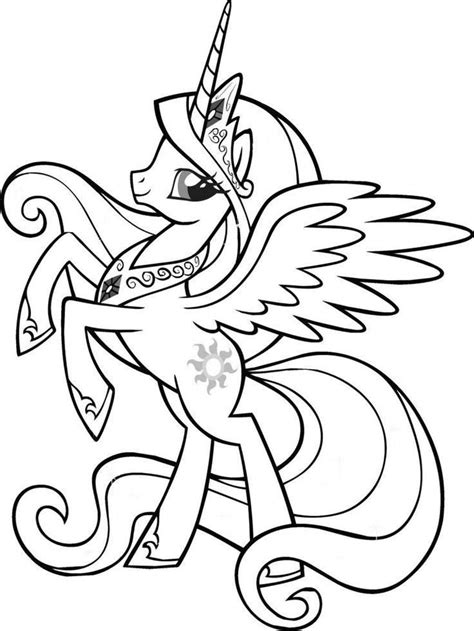 alicorn coloring pages