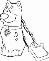 Coloring Scooby Doo Chain Wecoloringpage Cartoon sketch template