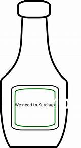 Ketchup Bottle Clip Coloring Clker Print Clipart Pages Search Online Again Bar Case Looking Don Use Find Top Choose Board sketch template