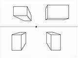Prospettiva Centrale Solidi Cubi Central sketch template