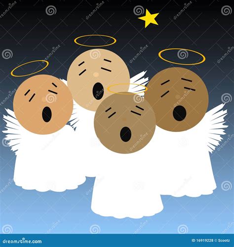 singing angels royalty  stock  image