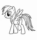 Coloring Dash Rainbow Pony Little Pages Cartoon Print Printable Twilight Sparkle Magic Lovely Color Friendship Online Fluttershy Characters Drawing Toddlers sketch template