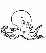 Octopus Coloring Pages Kids Sea Clipart Creatures Printable Drawing F172 Color Preschoolers Popular Getdrawings Xcolorings Library Coloringhome sketch template