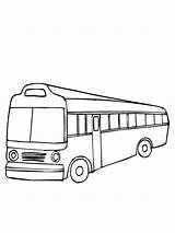 Coloring Pages Buses Printable sketch template