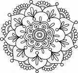 Mandala Simple Flower Mandalas Designs Flores Para Patterns Svg Colorear Color Flor Redbubble Pattern Dibujo Imprimir People Blanco sketch template