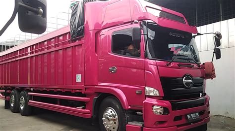 review modifikasi truk hino ranger  warna pink youtube