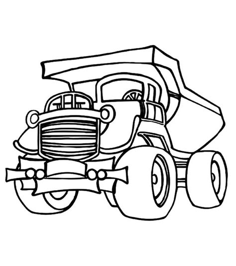 printable garbage truck coloring pages