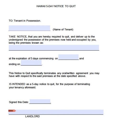 printable eviction notice  printable documents