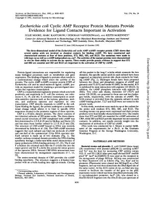 fillable  jb asm escherichia coli cyclic amp receptor protein mutants provide fax email