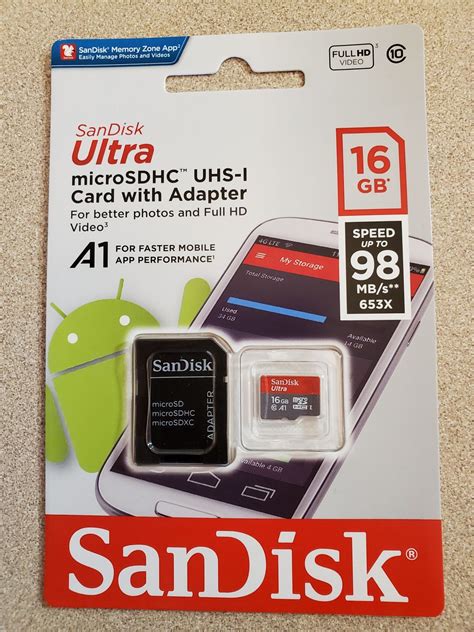 sandisk ultra sd card uhs  robosprout