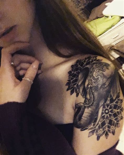 mandala and elephant tattoo gorgeous tattoos tattoos elephant tattoos