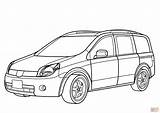 Nissan Coloring Pages Minivan Lafesta Car Drawing Cars Funny Color Gt Printable Adults Gtr Kids Juke Sketch Boys sketch template