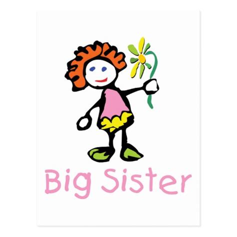 Funny Big Sister Postcard Zazzle