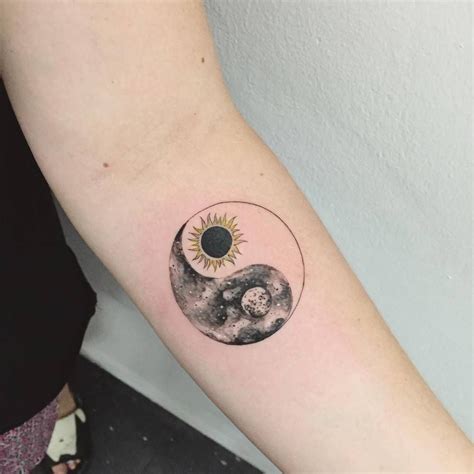 sun moon yin  tattoo   forearm tattoo artist hongdam tatoo