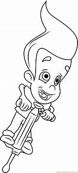 Genius Coloring Pages Jimmy Neutron Template sketch template