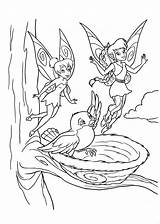 Disney Coloring Pages Fairy Tinkerbell Printable Fawn Friends Fanclub Da sketch template