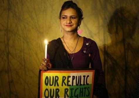 indian gay rights activist protest pics