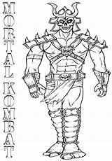 Mortal Kombat Coloring Reptile sketch template