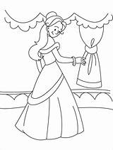 Princesses Medieval Coloringhome sketch template
