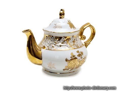 ceramic teapot photopicture definition  photo dictionary ceramic teapot word  phrase
