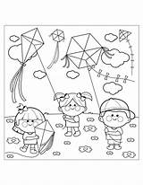 Cometa Jugando Cometas Kites Tracing Kite Primarygames 99worksheets Volar Worksheets sketch template