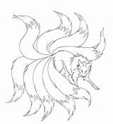 Coloring Naruto Pages Nine Tails Fox Drawing Tattoo Tailed Kids Book sketch template