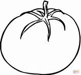 Tomato Coloring Pages Silhouettes Kids Printable sketch template